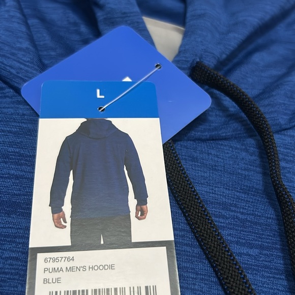 NWT Puma Men’s Hoodie Blue size L - Picture 3 of 4